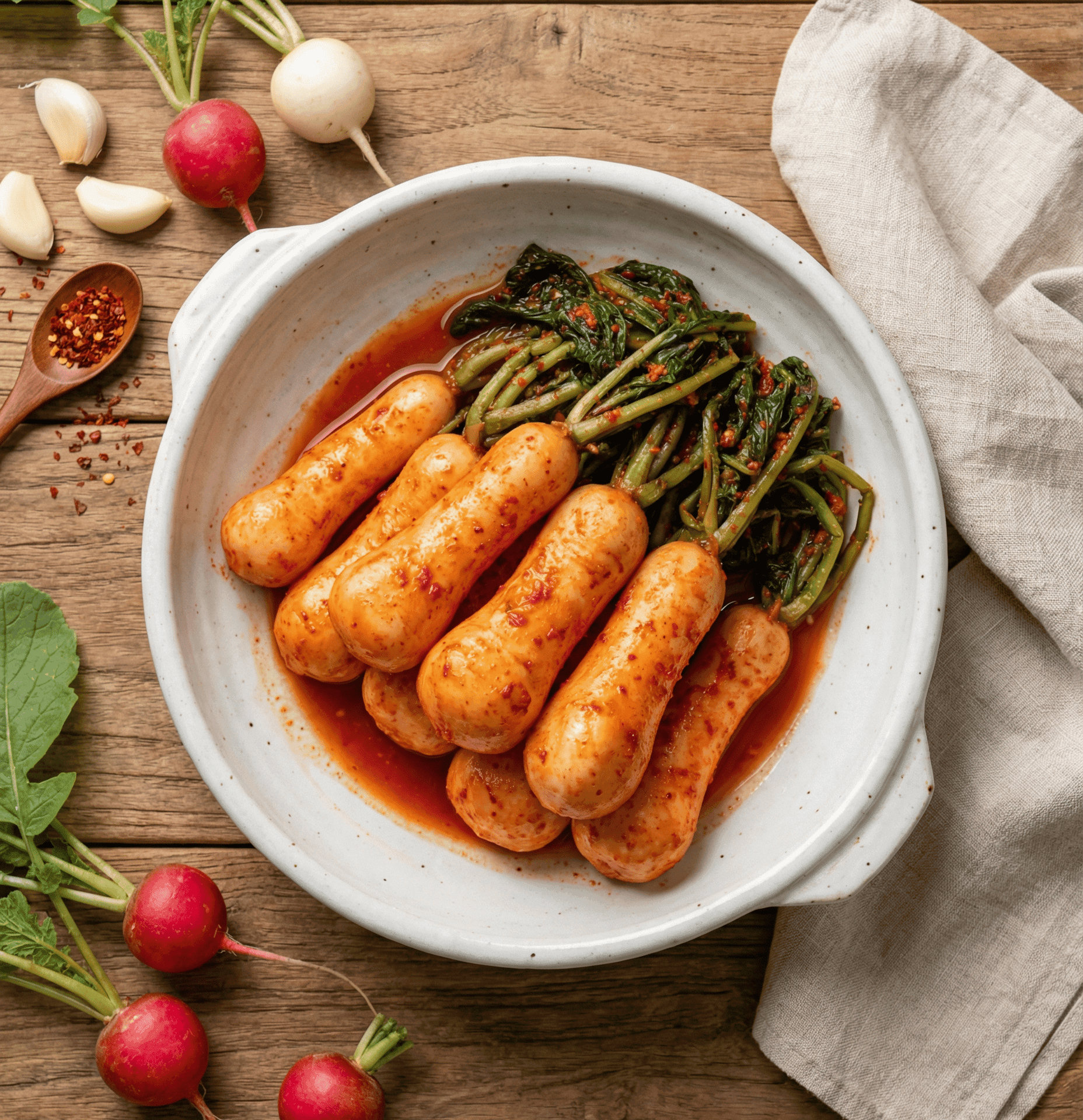 Ponytail Radish Kimchi